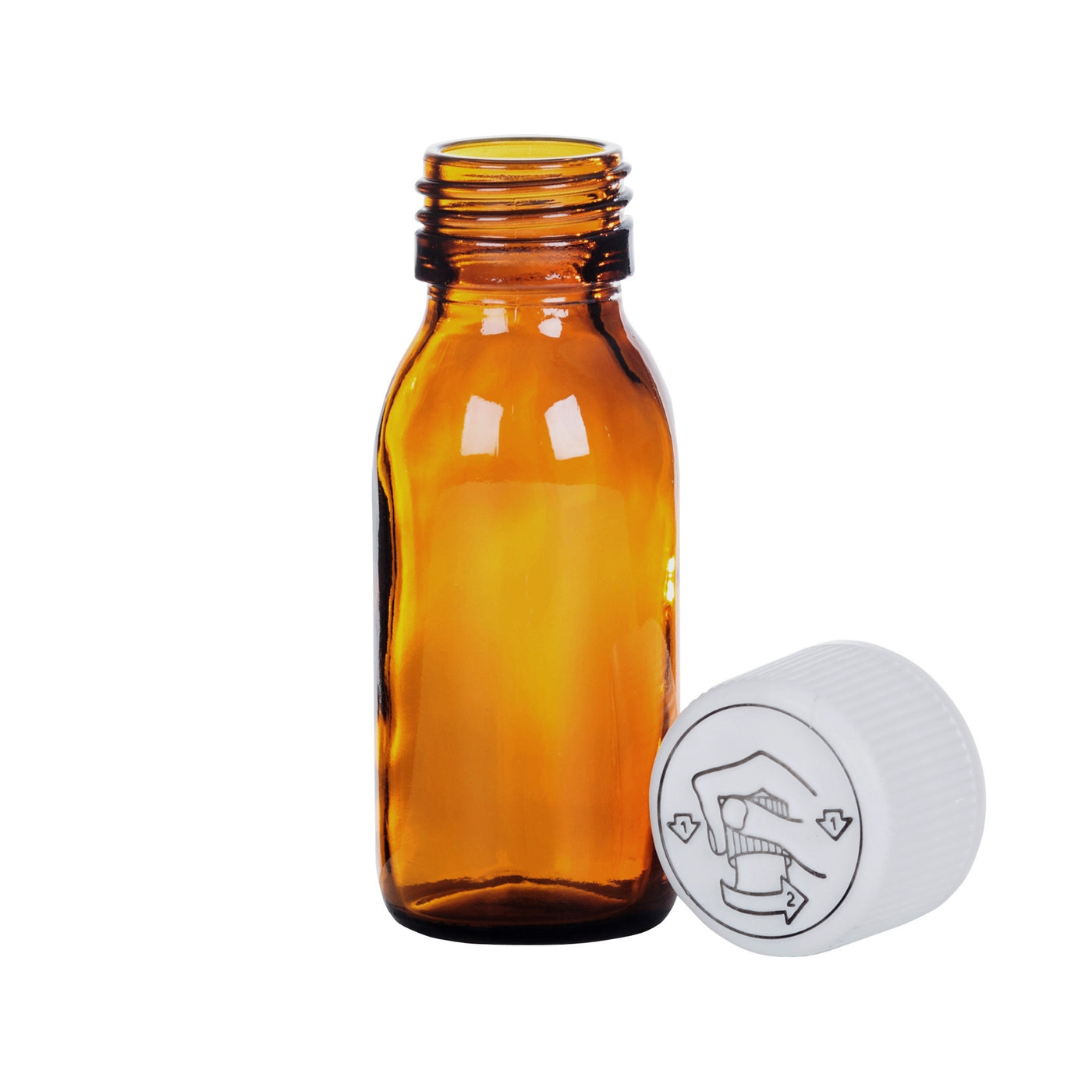 Capped Glass Bottle 60ml