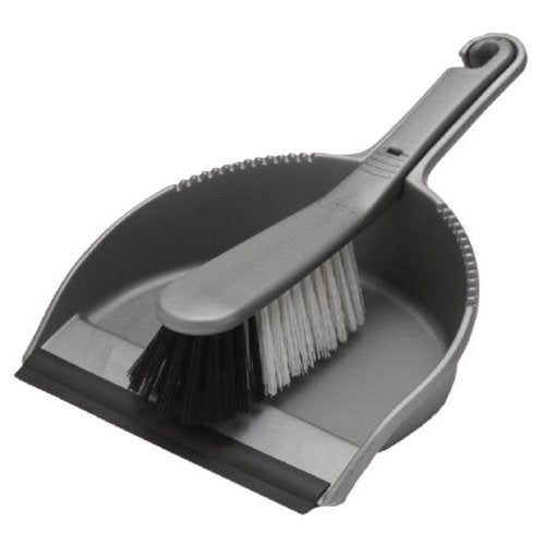 Dustpan and Soft Brush Set Metallic