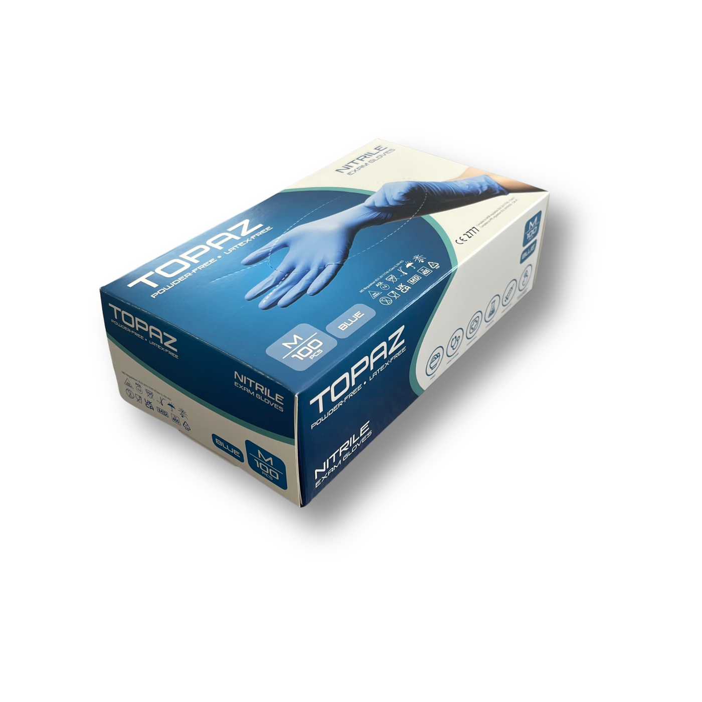 Topaz - 3.5g Medical Grade Nitrile Gloves (Single Box - 100pk)