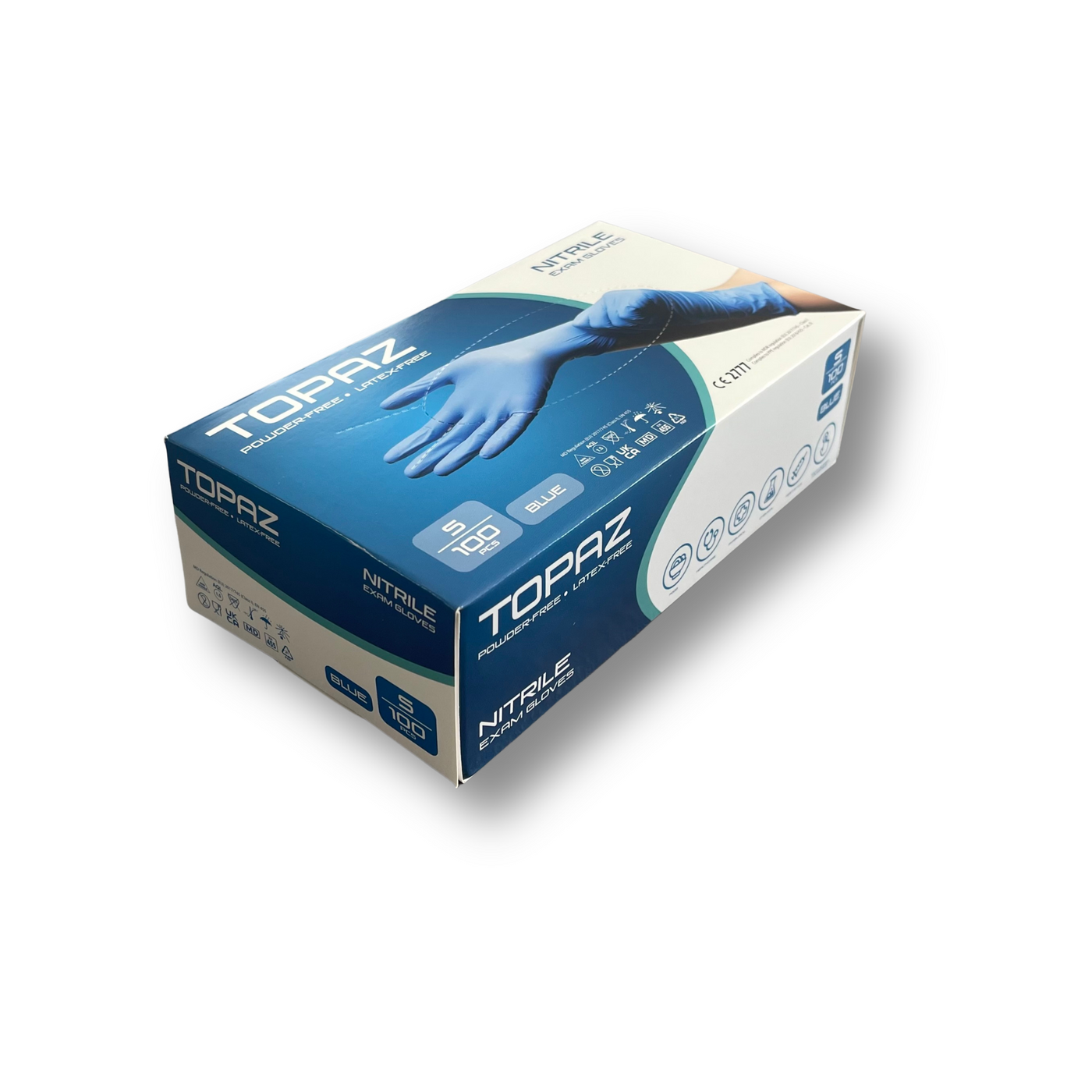 Topaz - 3.5g Medical Grade Nitrile Gloves (Single Box - 100pk)