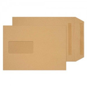 C5 Manilla Self Seal Window  Envelopes - 500pk