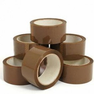 Brown Packaging Tape 48mm x 66m (Pack of 6)