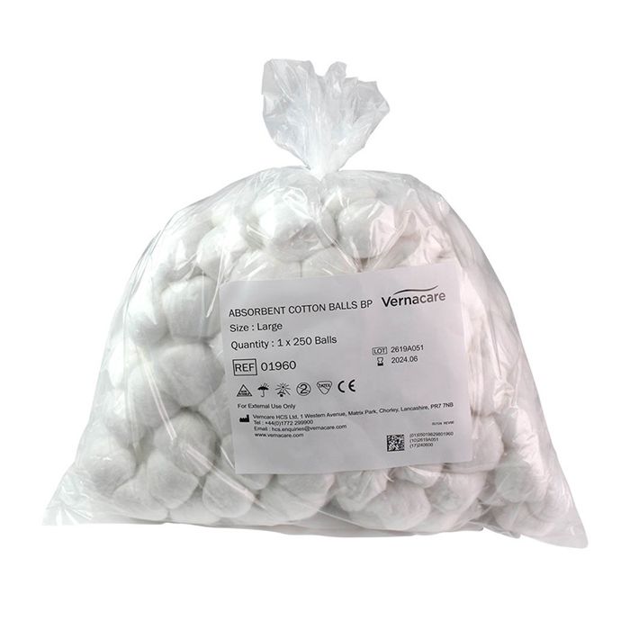 Large Cotton Wool Balls 250pk