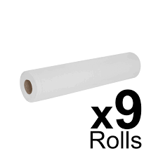 CCG White Couch Roll 20" - 2ply - 40m x 500mm - 9 Pack