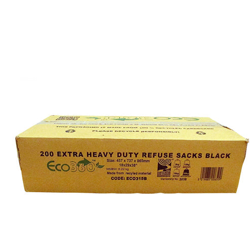 Heavy Duty Black Refuse Sacks