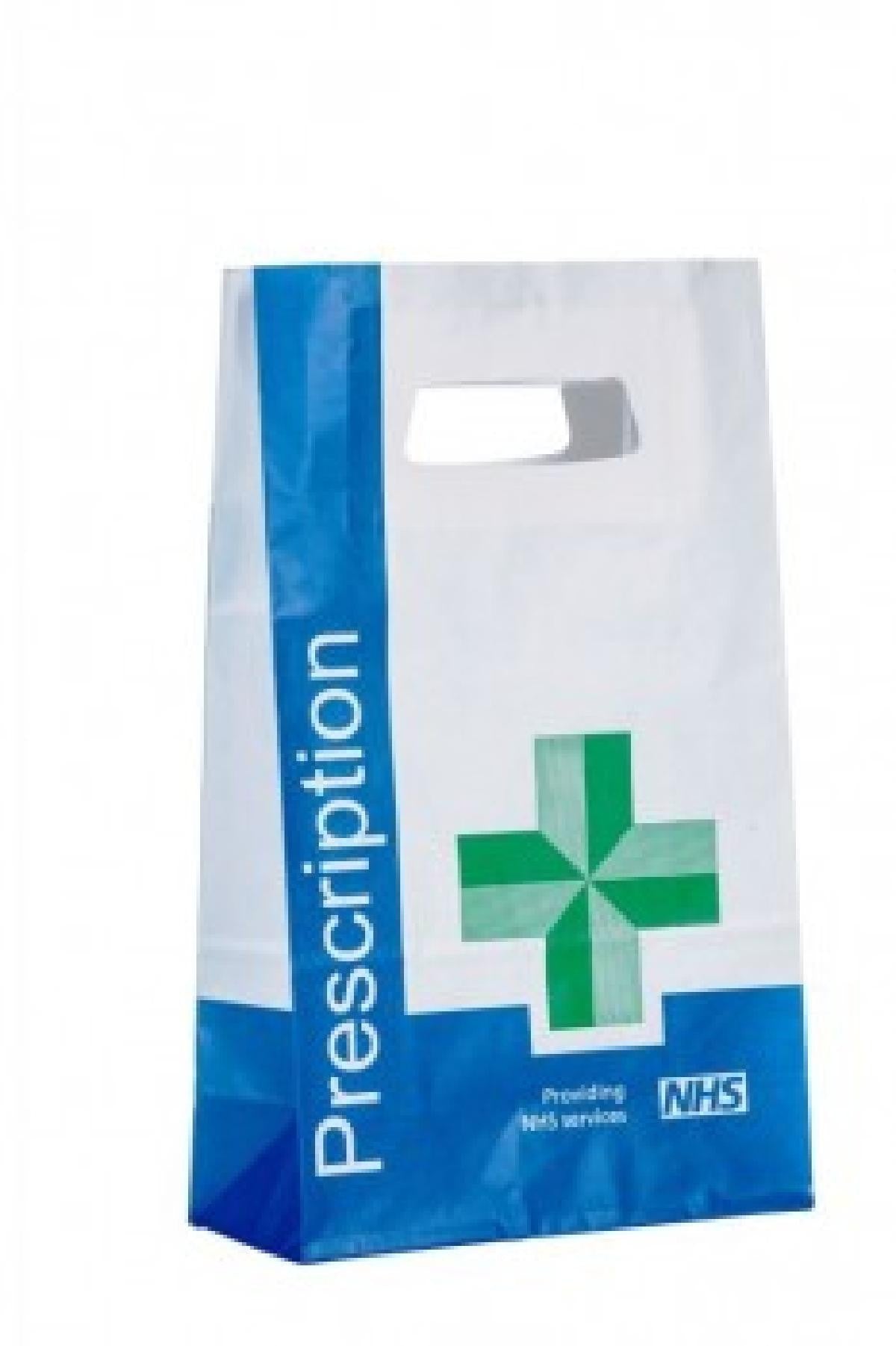 P8 NHS Prescriptions Bags with Handle (500pk)