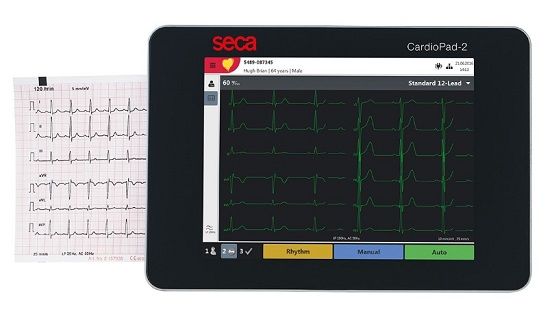SECA CardioPad-2 Touch Screen 12 Lead ECG With Wi-Fi & Advanced Interpretation