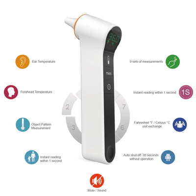 Ear and Forehead Thermometer - PG-IRT1603