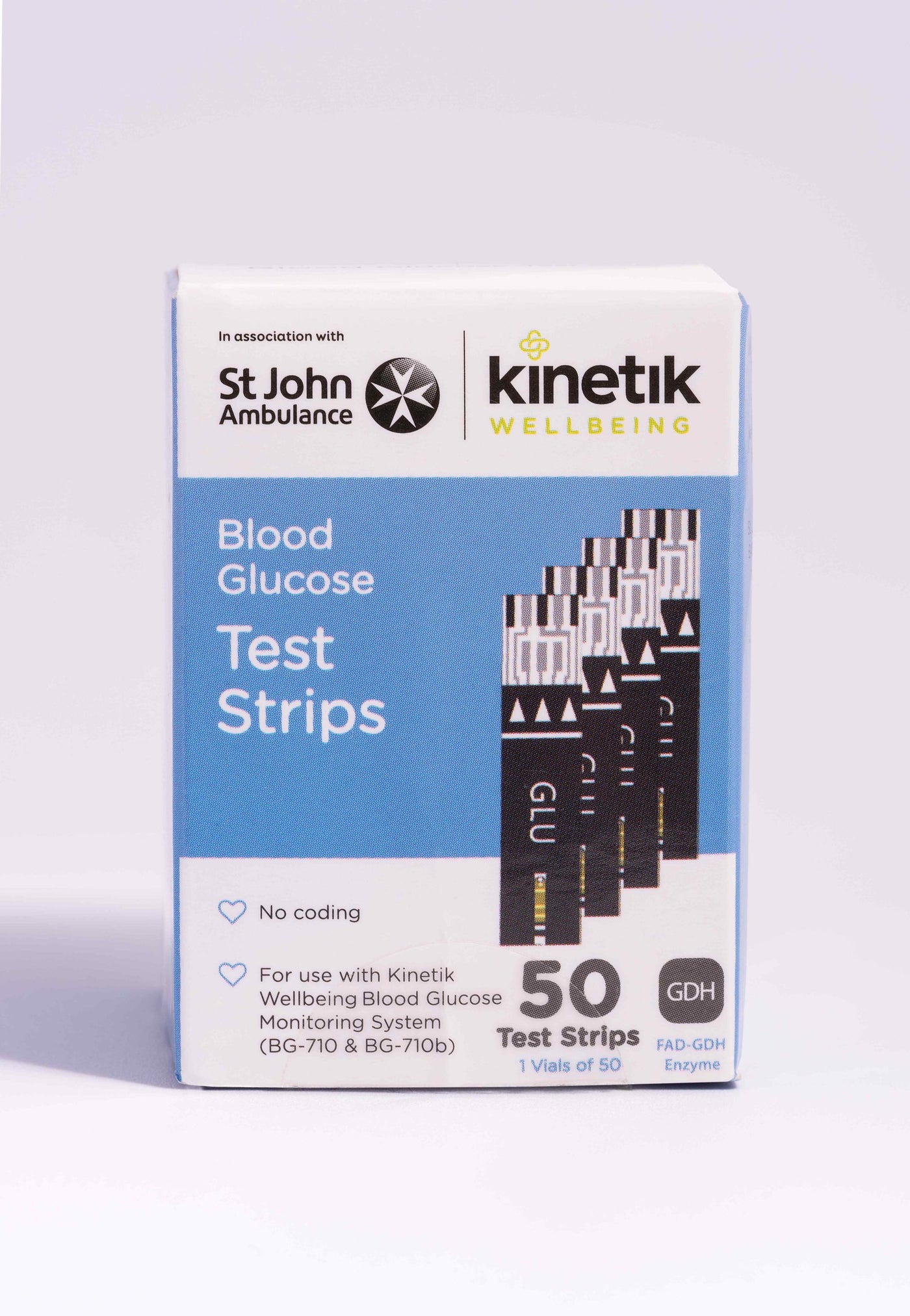 Blood Glucose Test Strips - Pack of 50 (for BG-710 & BG-710b)